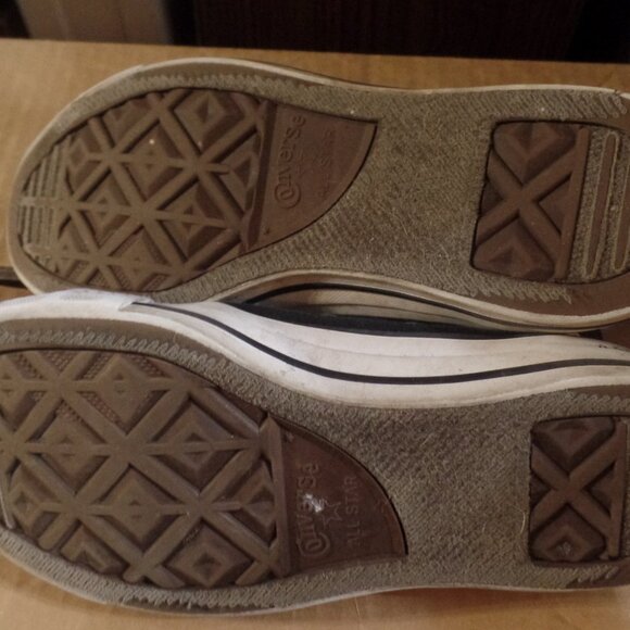 Converse Chuck Taylor All Star Woman's Black High-Top Sneakers, Size 7, Preowned - Picture 4 of 4